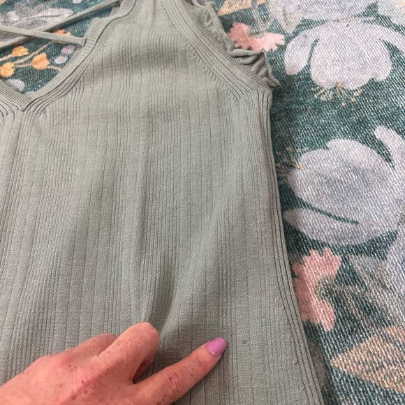 Anthropologie Daily Practice Ribbed Sweater Midi Dress 2X Sleeveless Knit Maxi - Picture 15 of 16